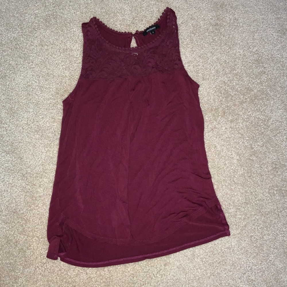 Maroon tank top
